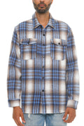 Men's Checkered Soft Flannel Shacket-Teresa's Fashionista LLC