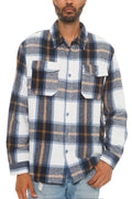 Men's Checkered Soft Flannel Shacket-Teresa's Fashionista LLC