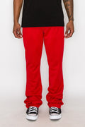 Solid Flare Stacked Track Pants-Teresa's Fashionista LLC