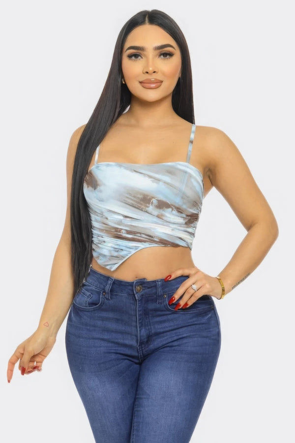 Mesh Print Top-Teresa's Fashionista LLC