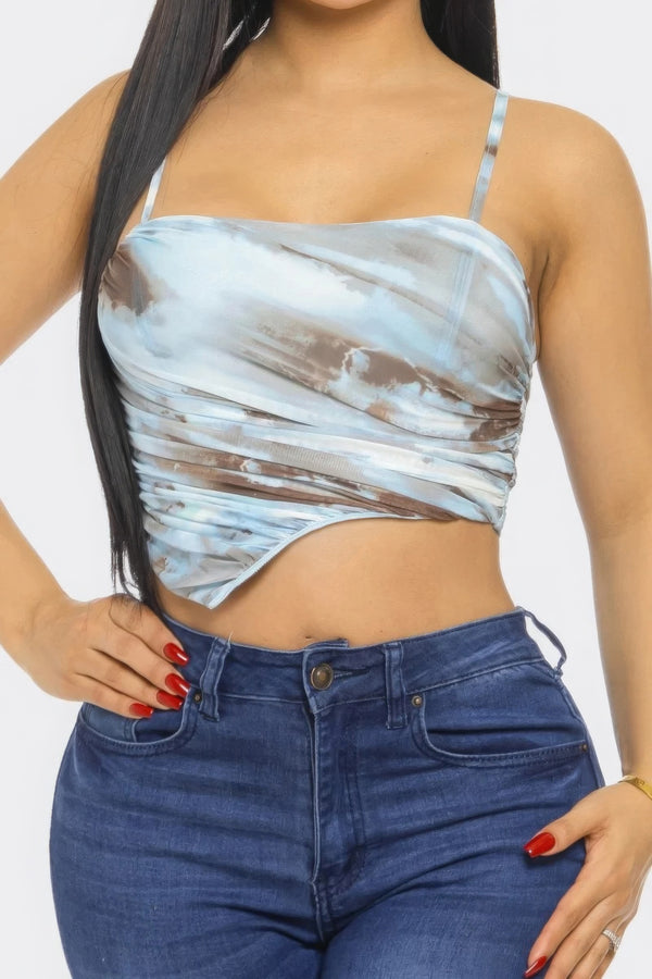 Mesh Print Top-Teresa's Fashionista LLC