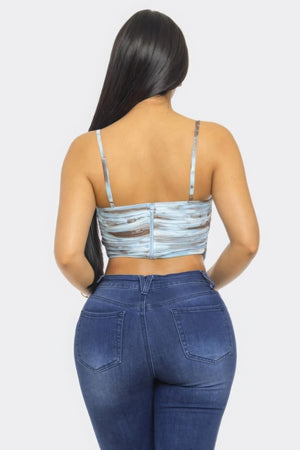 Mesh Print Top-Teresa's Fashionista LLC