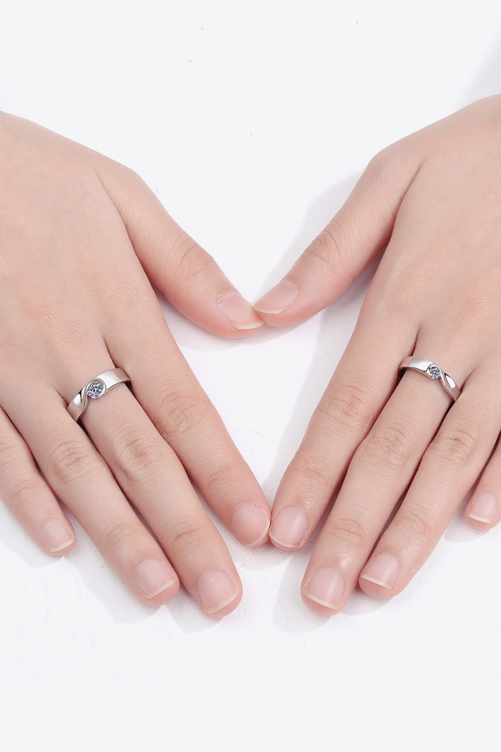 Moissanite Rhodium-Plated Ring-Teresa's Fashionista LLC