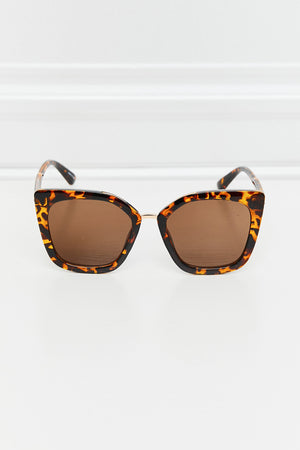 Cat Eye Full Rim Polycarbonate Sunglasses-Teresa's Fashionista LLC