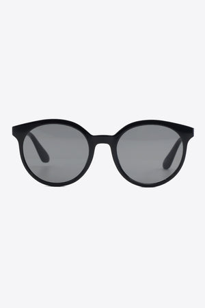 Round Full Rim Polycarbonate Frame Sunglasses-Teresa's Fashionista LLC