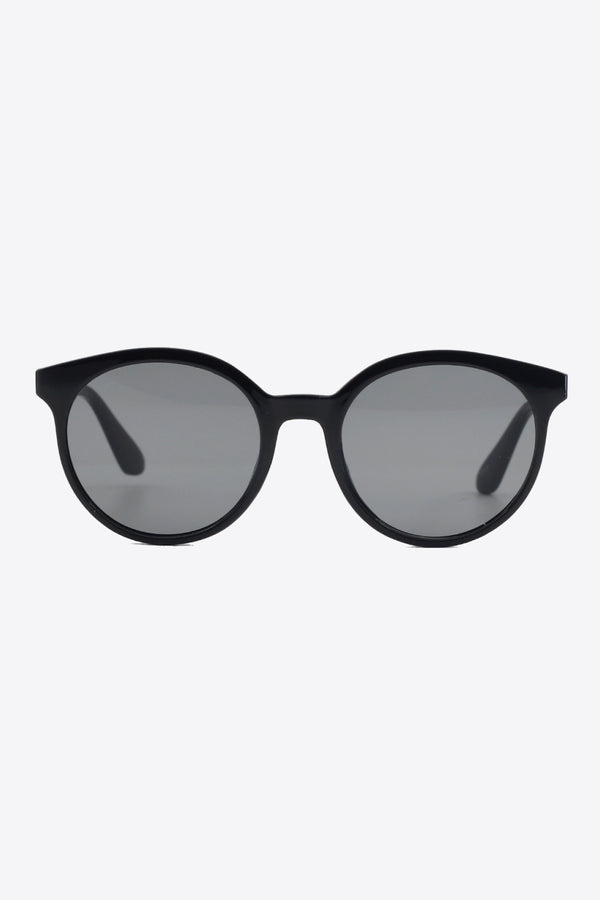 Round Full Rim Polycarbonate Frame Sunglasses-Teresa's Fashionista LLC