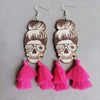 Spider Grandma Tassel Detail Dangle Earrings-Teresa's Fashionista LLC