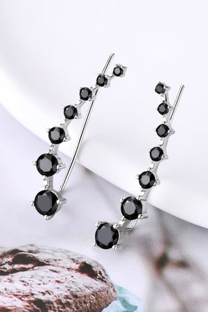 1.9 Carat Moissanite 925 Sterling Silver Earrings-Teresa's Fashionista LLC