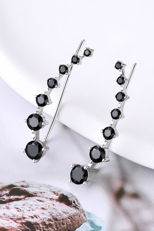 1.9 Carat Moissanite 925 Sterling Silver Earrings-Teresa's Fashionista LLC