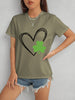 Heart Lucky Clover Short Sleeve T-Shirt-Teresa's Fashionista LLC