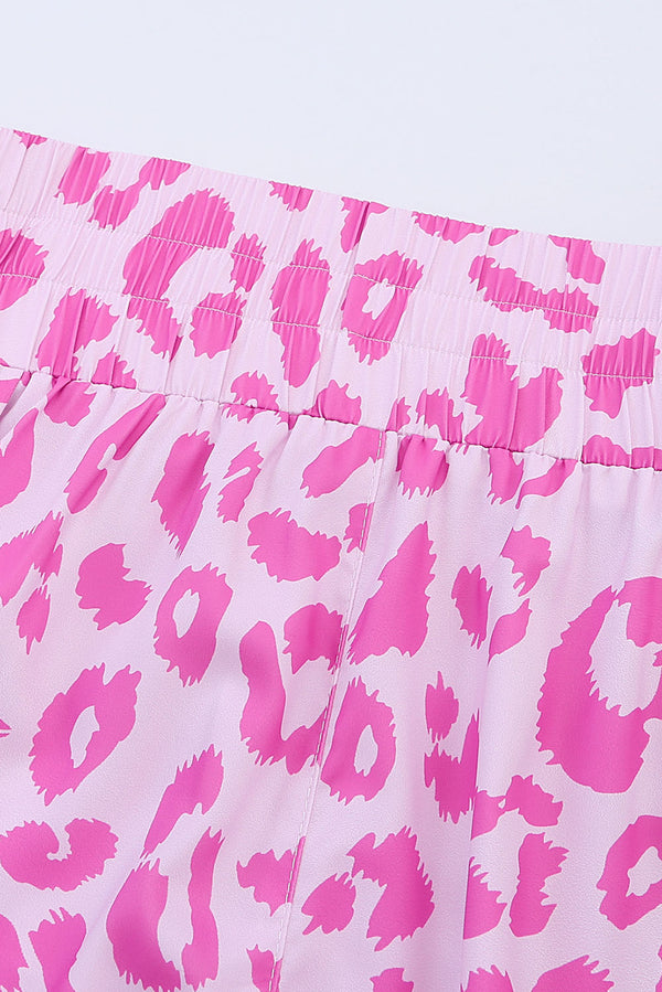Leopard Elastic Waist Shorts-Teresa's Fashionista LLC