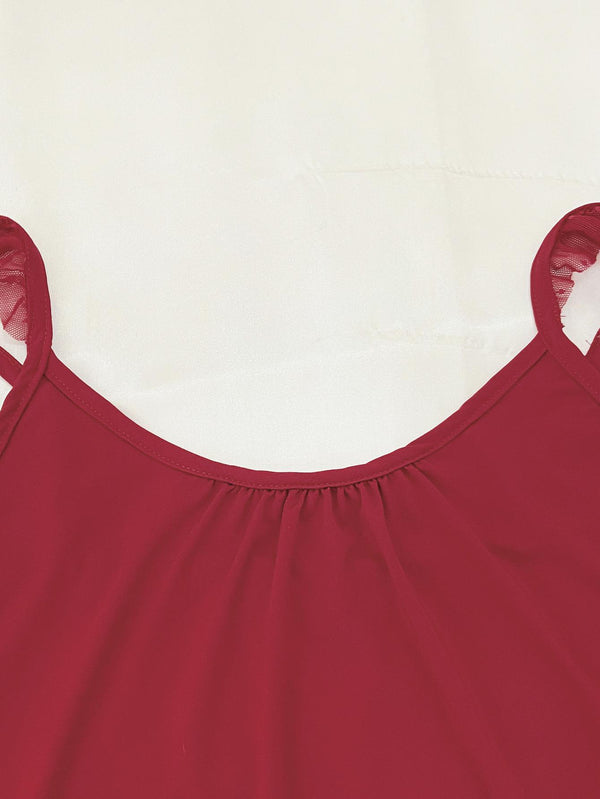 Gathered Detail Spliced Mesh Sleeveless Top and Shorts Lounge Set-Teresa's Fashionista LLC