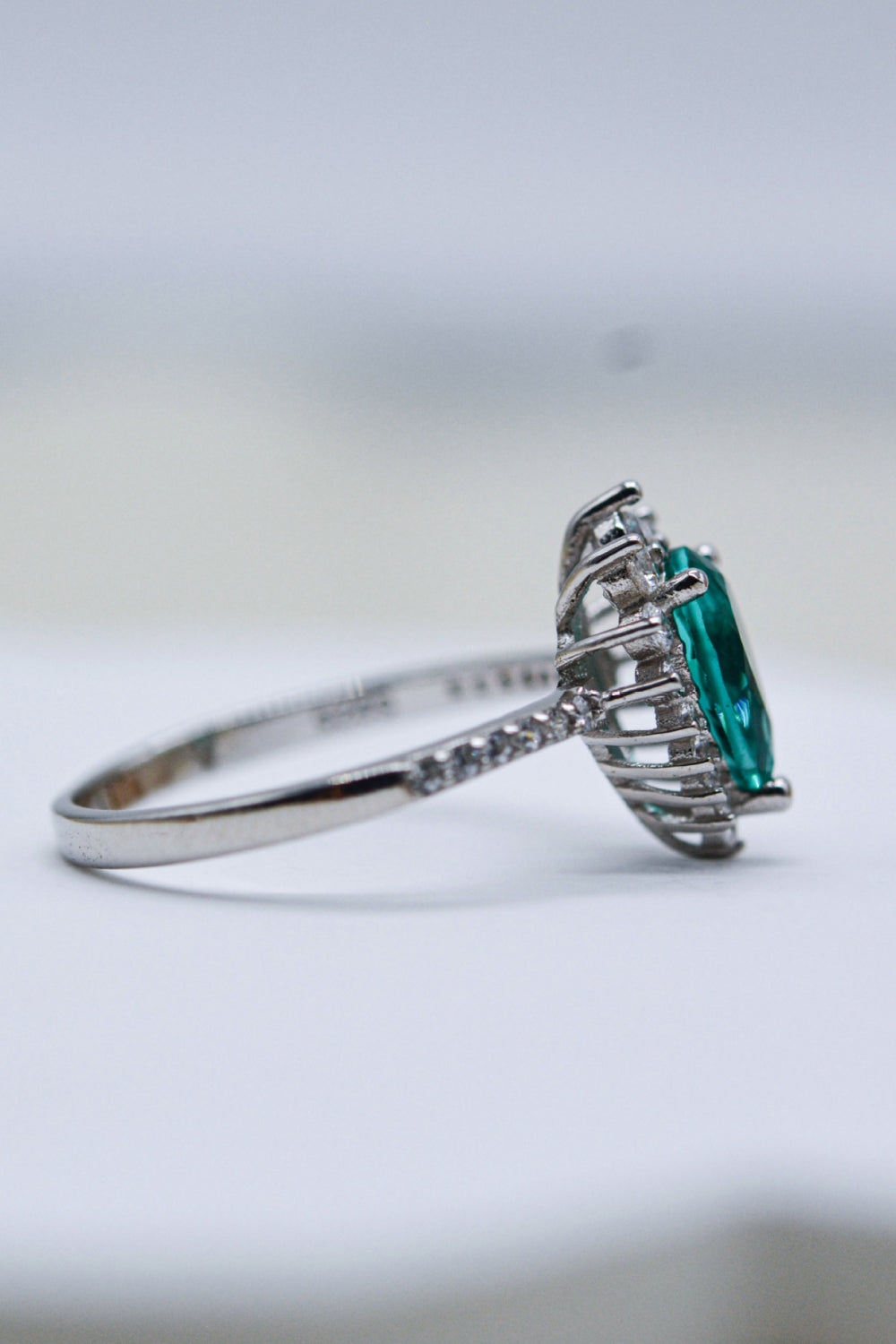 Paraiba Tourmaline Pear Shape Ring-Teresa&#39;s Fashionista LLC