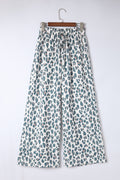 Leopard Drawstring Waist Culottes-Teresa's Fashionista LLC