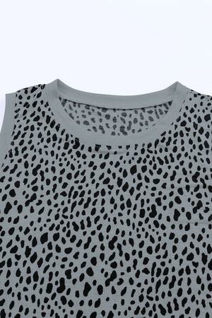 Printed Round Neck Tank-Teresa's Fashionista LLC