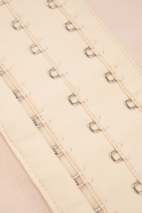 Full Size Hook-and-Eye Lace Trim Shaping Bodysuit-Teresa's Fashionista LLC