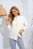 Mock Neck Buttoned Long Sleeve Shirt-Teresa's Fashionista LLC