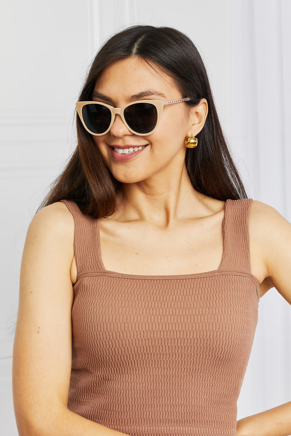 Cat-Eye Acetate Frame Sunglasses-Teresa's Fashionista LLC