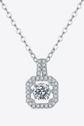 Moissanite 925 Sterling Silver Necklace-Teresa's Fashionista LLC