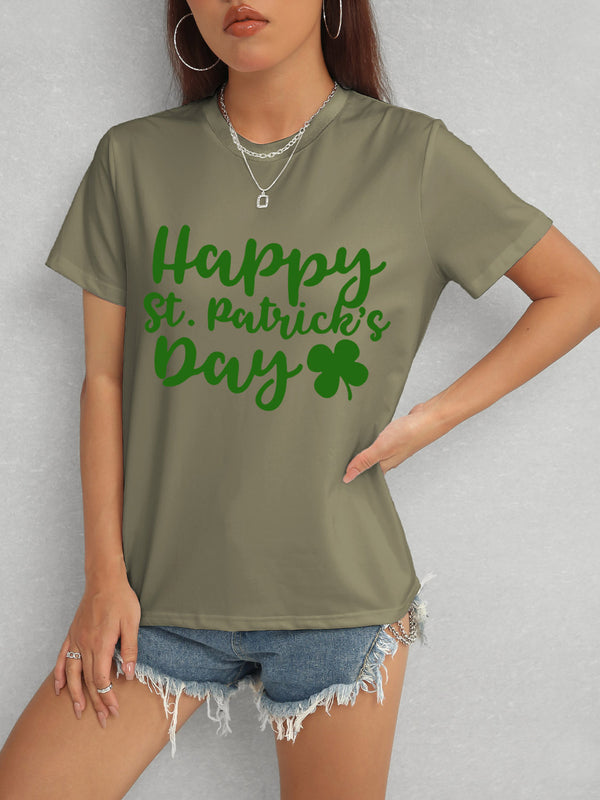 HAPPY ST. PATRICK'S DAY Short Sleeve T-Shirt-Teresa's Fashionista LLC