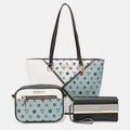 Nicole Lee USA 3-Piece Color Block Handbag Set-Teresa's Fashionista LLC