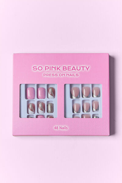 SO PINK BEAUTY Press On Nails 2 Packs-Teresa's Fashionista LLC