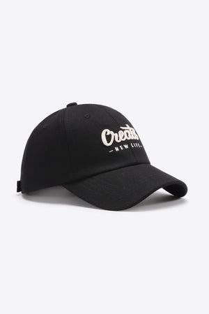 CREATE NEW LIFE Adjustable Cotton Baseball Cap-Teresa's Fashionista LLC