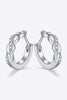Moissanite Twisted Platinum-Plated Earrings-Teresa's Fashionista LLC