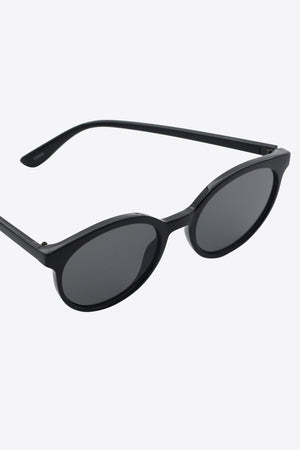 Round Full Rim Polycarbonate Frame Sunglasses-Teresa's Fashionista LLC