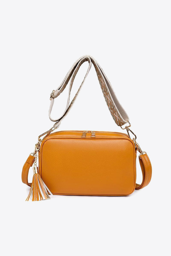 PU Leather Tassel Crossbody Bag-Teresa's Fashionista LLC