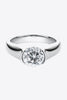 Looking Good 2 Carat Moissanite Platinum-Plated Ring-Teresa's Fashionista LLC