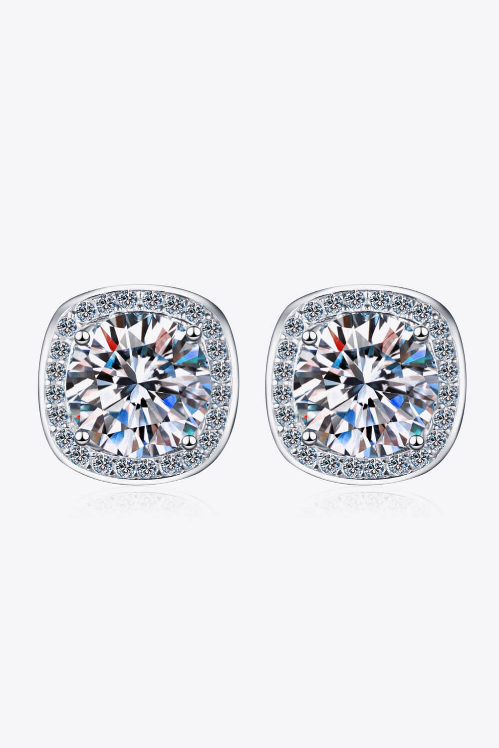 Let Me Love You 1 Carat Moissanite Stud Earrings-Teresa's Fashionista LLC
