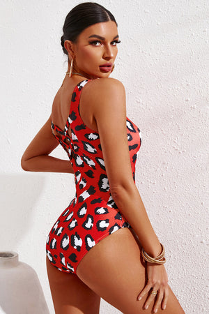Full Size Tie-Dye Crisscross Back One-Piece Swimsuit-Teresa's Fashionista LLC