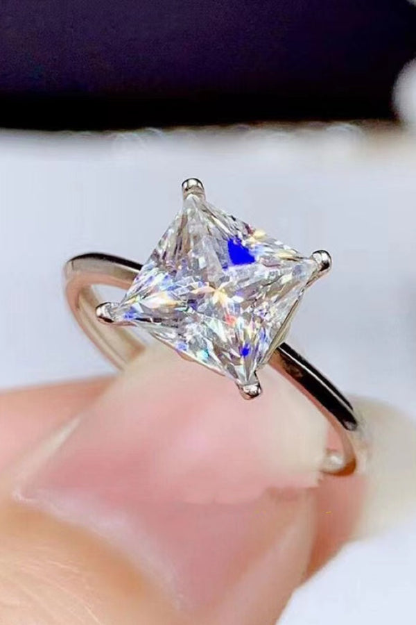 5 Carat Moissanite Solitaire Ring-Teresa's Fashionista LLC