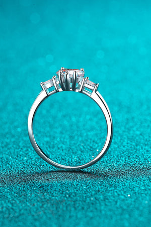 1.2 Carat Moissanite Heart Ring-Teresa's Fashionista LLC