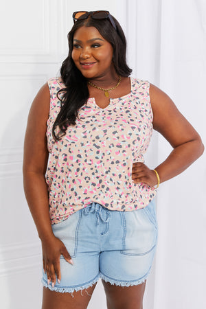 Heimish Full Size Printed Sleeveless Top-Teresa's Fashionista LLC