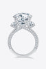 8.6 Carat Moissanite Platinum-Plated Ring-Teresa's Fashionista LLC