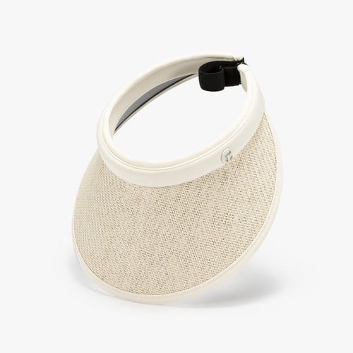 Solid Adjustable Weave Visor-Teresa's Fashionista LLC