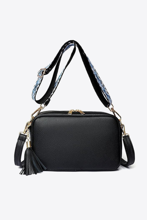 PU Leather Tassel Crossbody Bag-Teresa's Fashionista LLC
