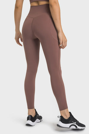 V-Waist Yoga Leggings with Pockets-Teresa's Fashionista LLC