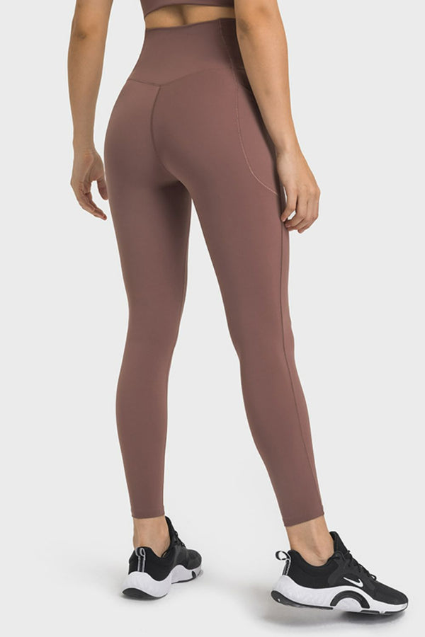 V-Waist Yoga Leggings with Pockets-Teresa's Fashionista LLC