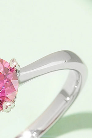 1 Carat Moissanite 925 Sterling Silver Solitaire Ring-Teresa's Fashionista LLC