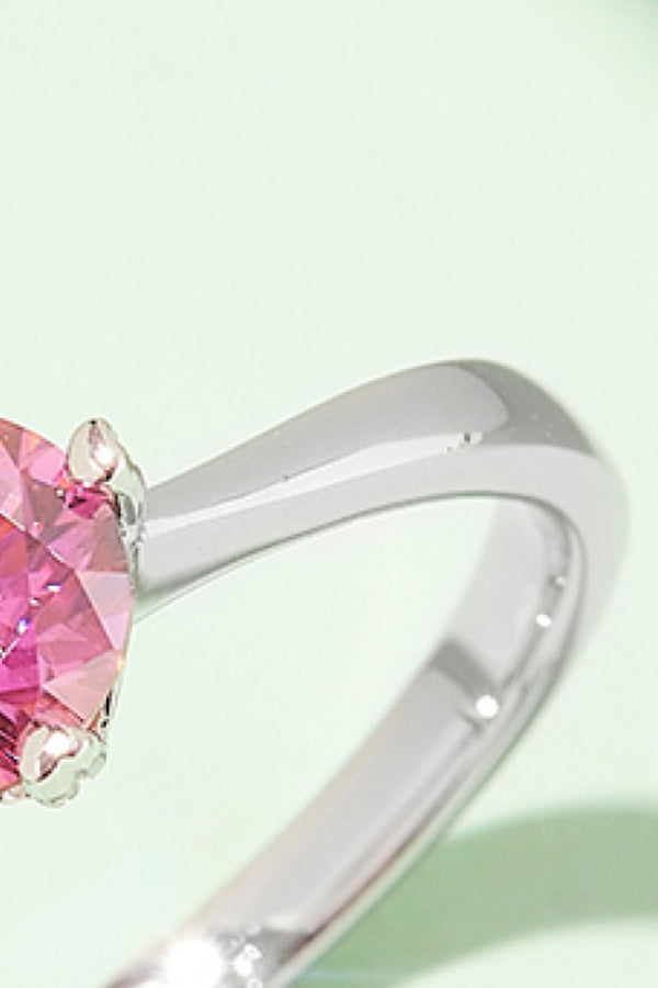1 Carat Moissanite 925 Sterling Silver Solitaire Ring-Teresa's Fashionista LLC