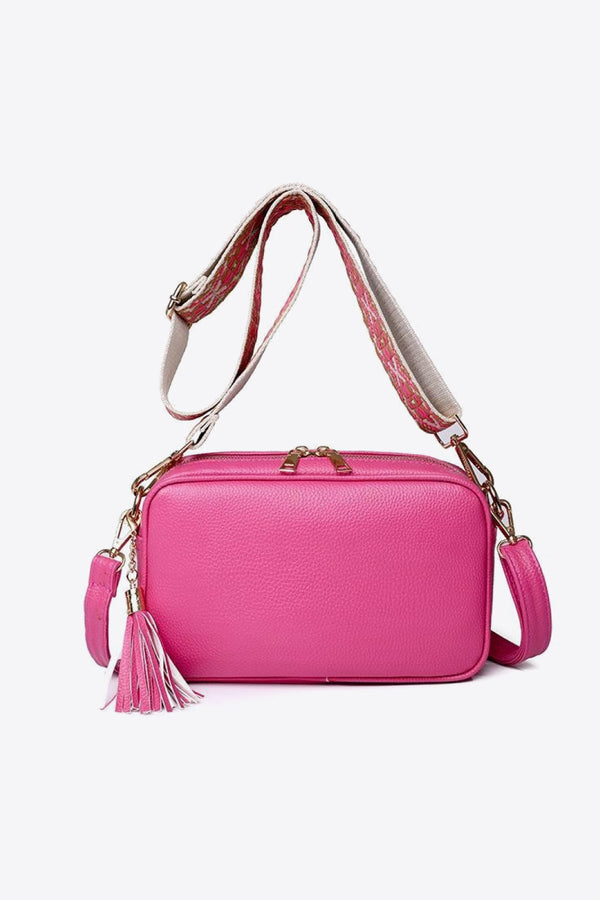 PU Leather Tassel Crossbody Bag-Teresa's Fashionista LLC