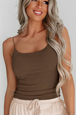 Ribbed Scoop Neck Cami-Teresa's Fashionista LLC