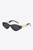 Chain Detail Temple Cat Eye Sunglasses-Teresa's Fashionista LLC