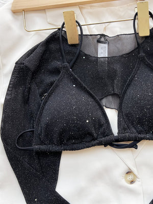 Glitter Three-Piece Swim Set-Teresa's Fashionista LLC