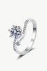 On My Mind 925 Sterling Silver Moissanite Ring-Teresa's Fashionista LLC