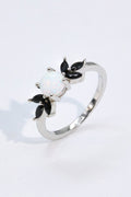 Opal and Zircon Contrast Ring-Teresa's Fashionista LLC