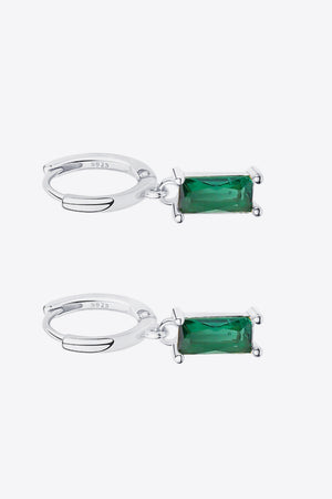 Retro 925 Sterling Silver Cubic Zirconia Drop Earrings-Teresa's Fashionista LLC